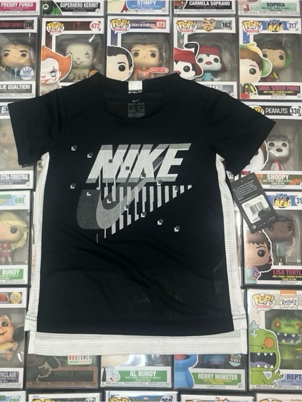 Nike Black and White Dri-FIT Graphic T-Shirt
